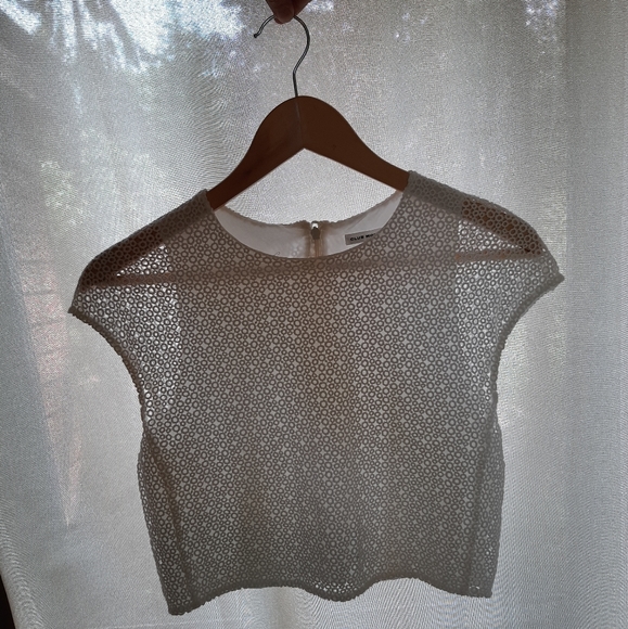 CLUB MONACO Lace Crop Top, Size XS - Picture 10 of 10